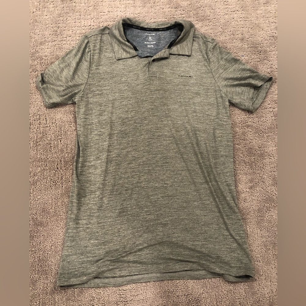 Grey Men’s Medium Soft Athletic Polo Top